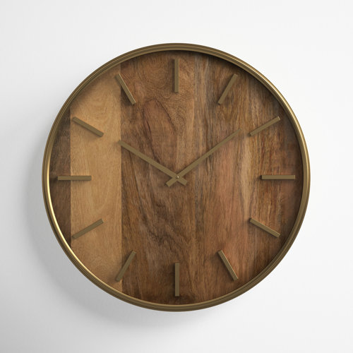 Juliann Wood Wall Clock Joss & Main